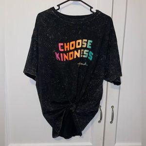 One size fits all VS Pink rainbow shirt!